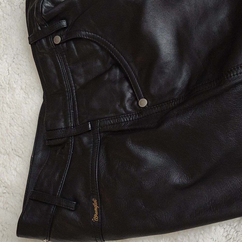 Ladies Wrangler faux leather pants